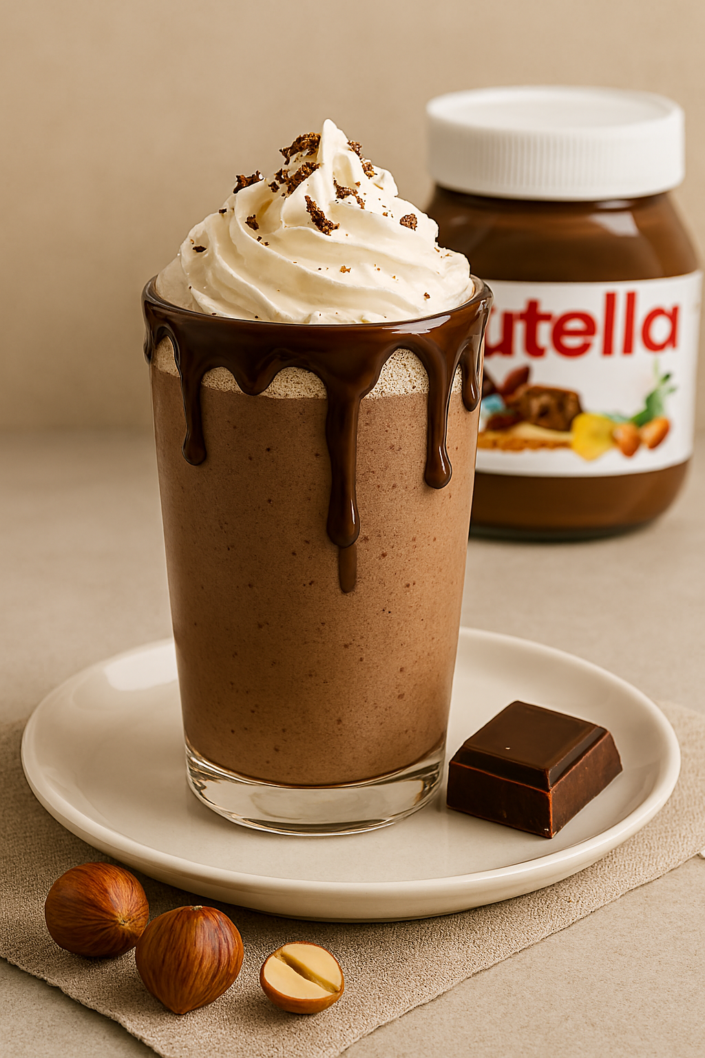 ميلك شيك نوتيلا